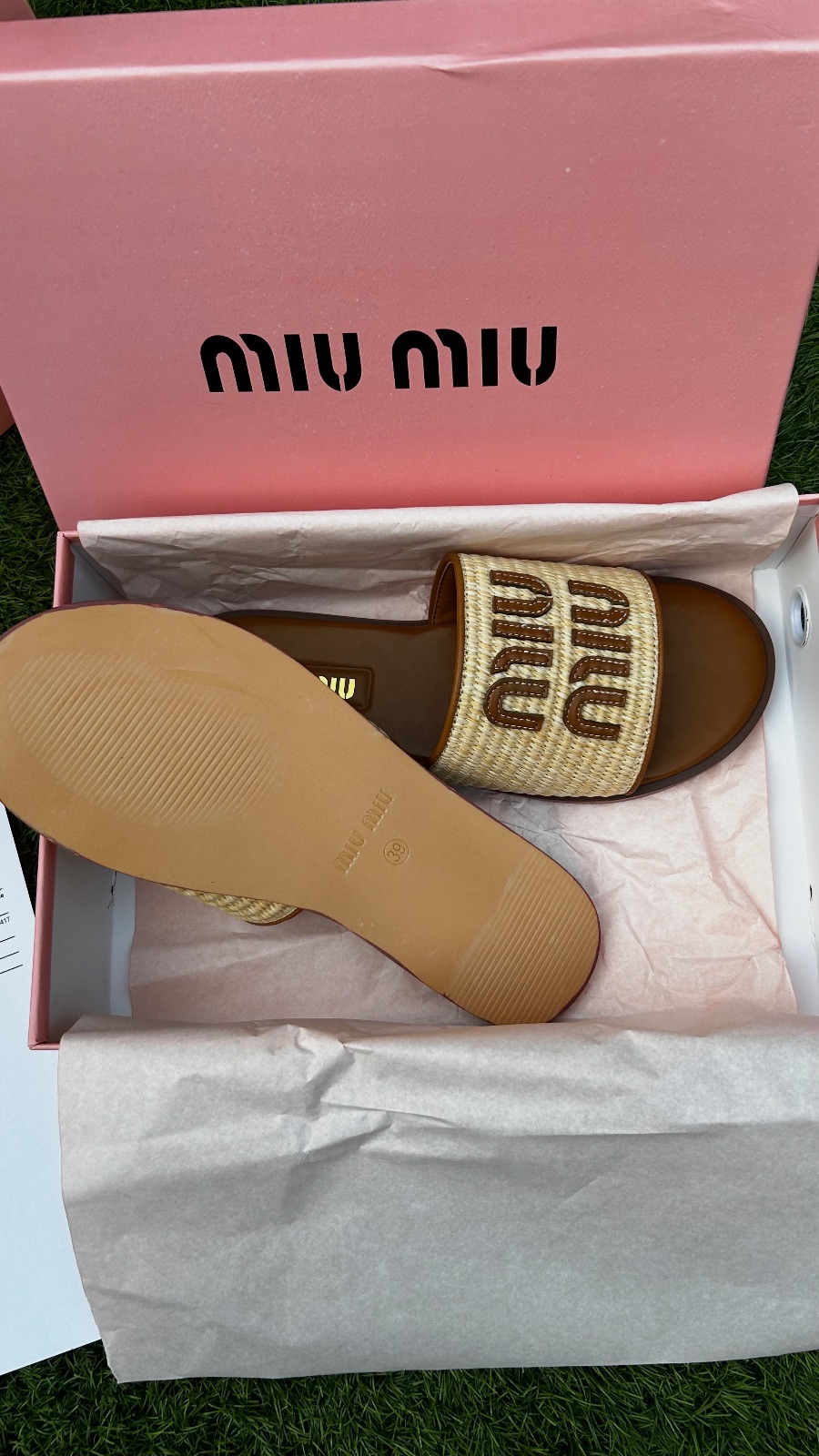 Claquette miu miu – miu miu – taille EU 39 3