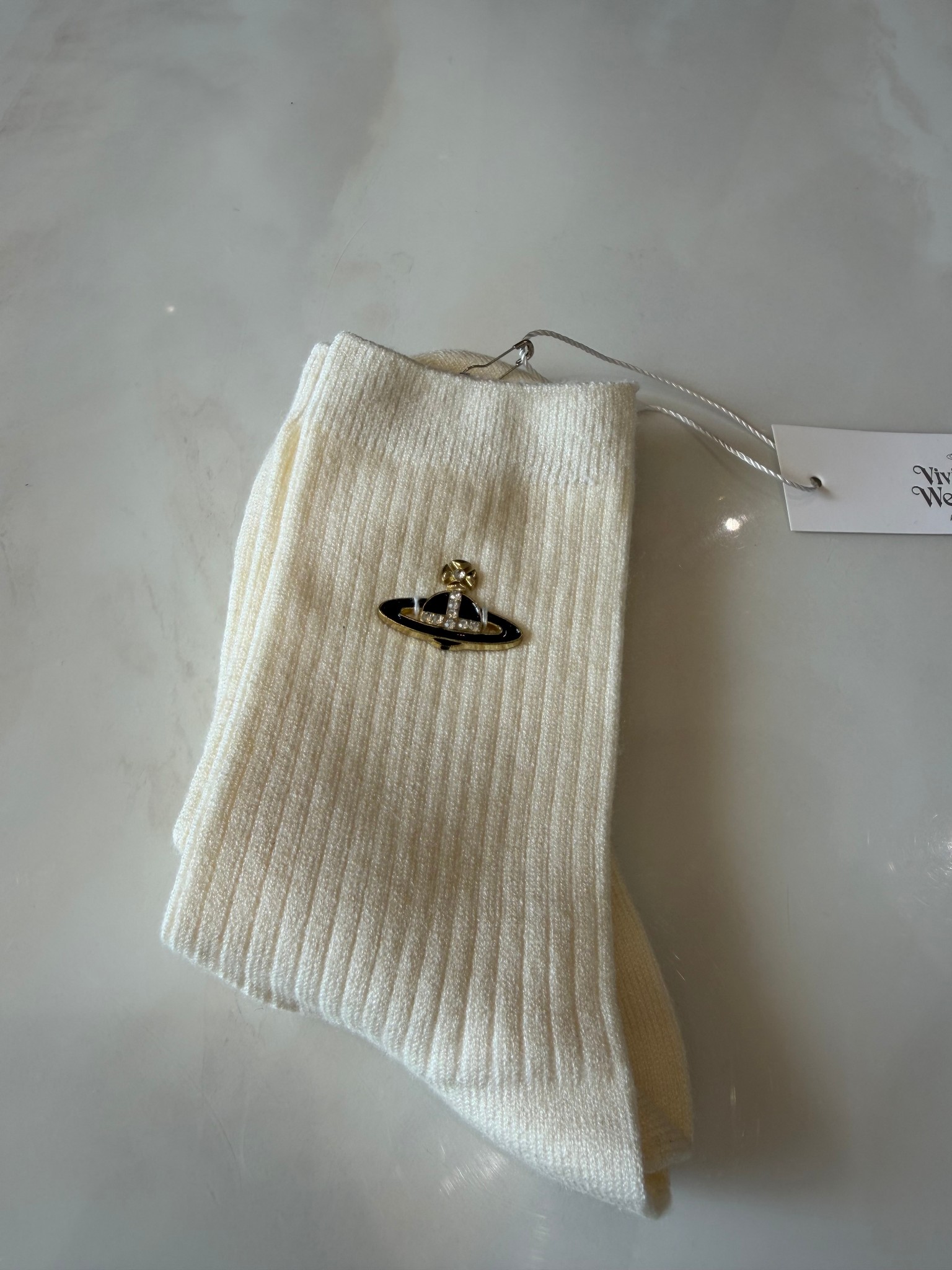 Chaussettes blanches Vivienne Westwood