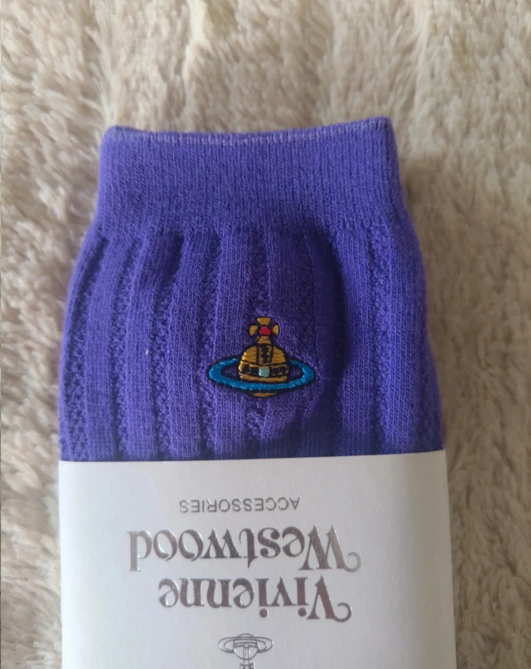 Chaussettes Vivienne Westwood violet orb 3