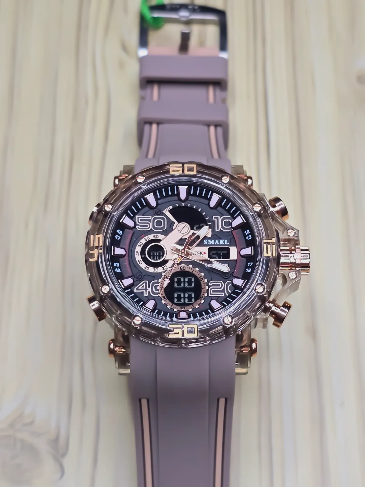 Dual Display Sports Watch Grey – SMAEL – taille Taille unique 2