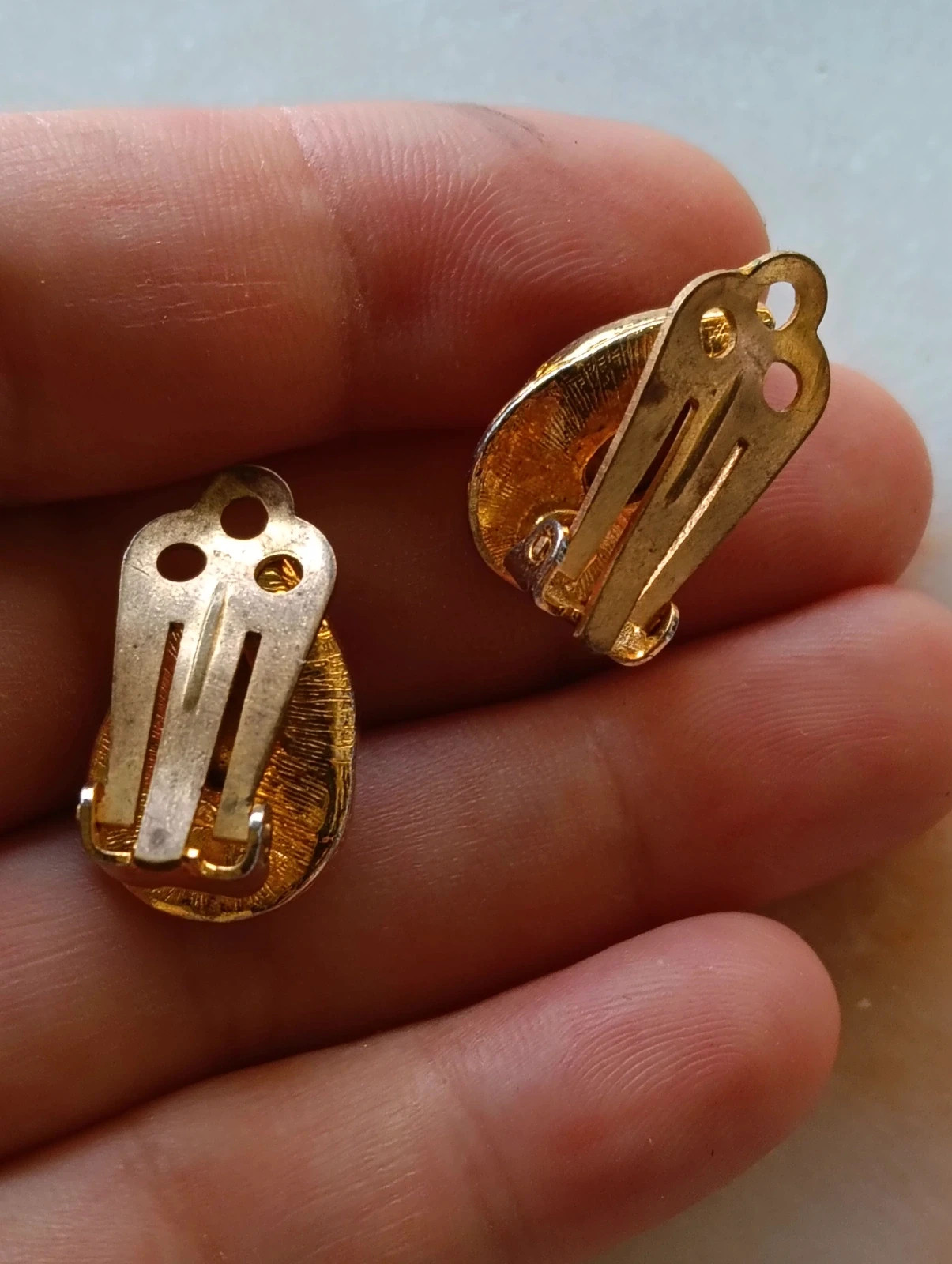 Pendientes brillantes rojos Boucles d'oreilles rouge – Vintage Chic 3