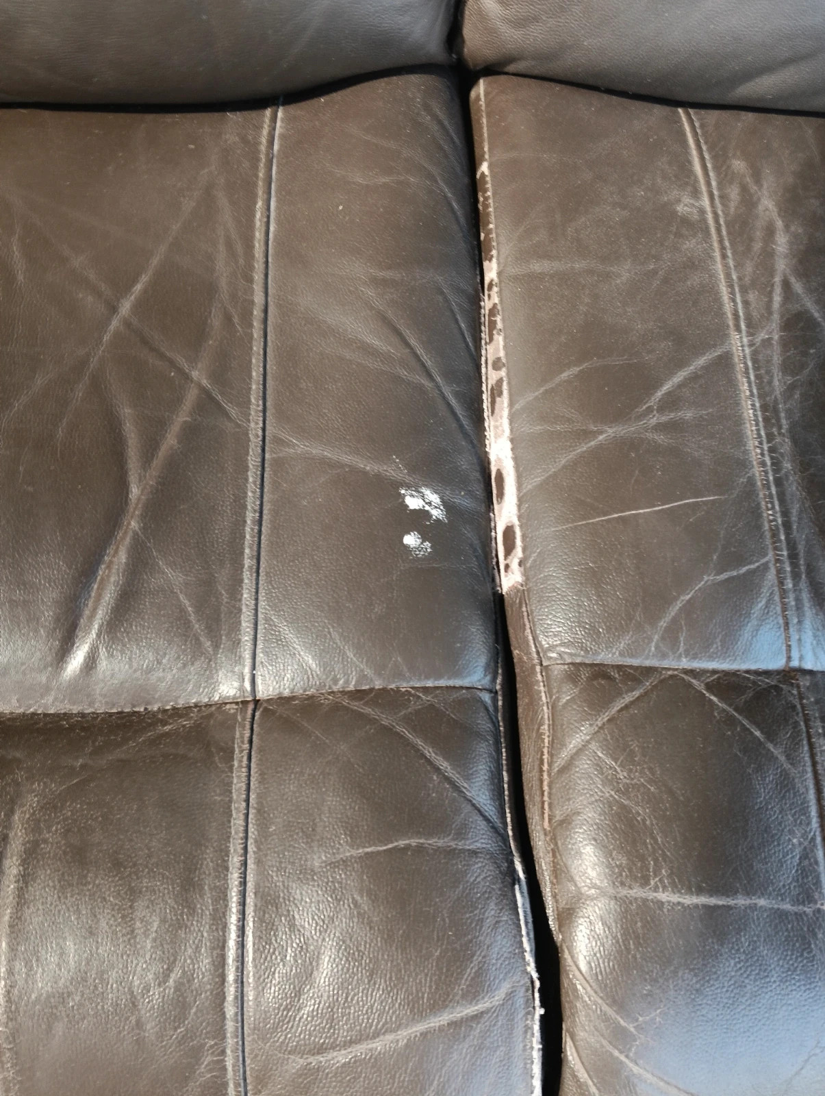 Sofá polipiel marrón reclinable 3 plazas – Conforama 3