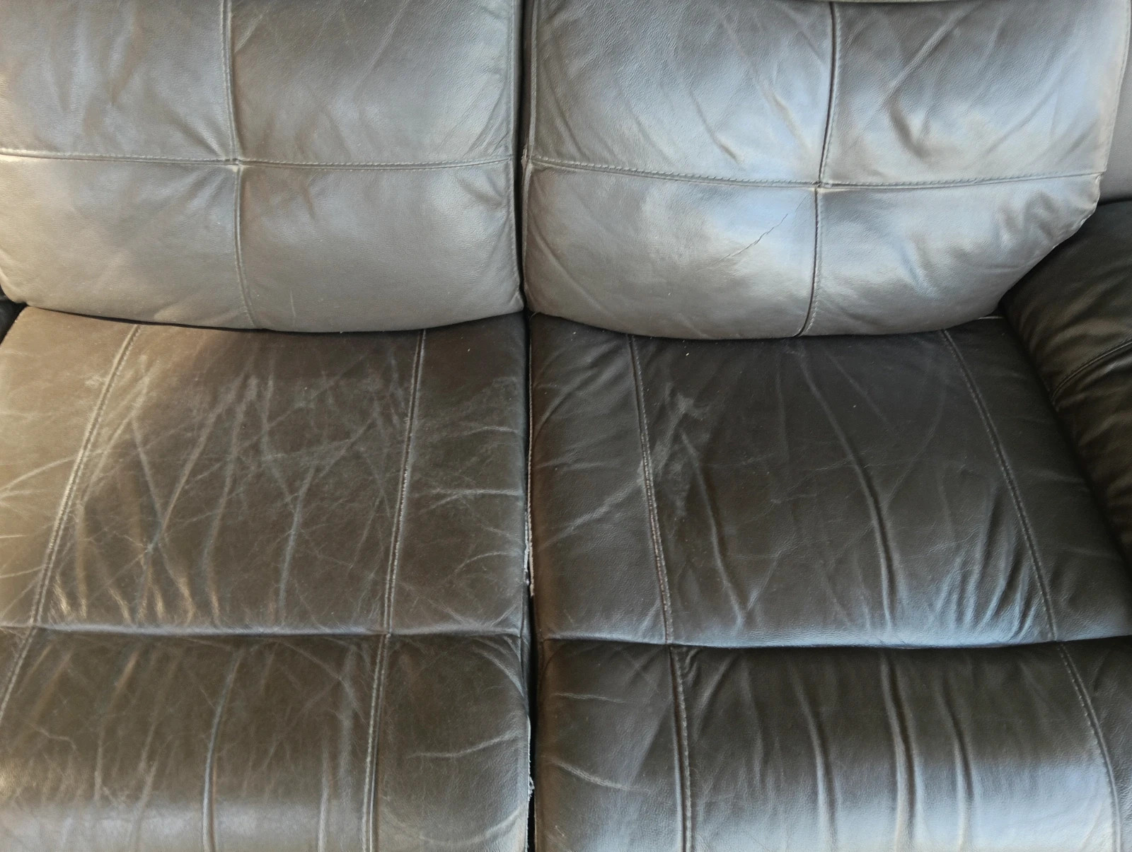 Sofá polipiel marrón reclinable 3 plazas – Conforama 5