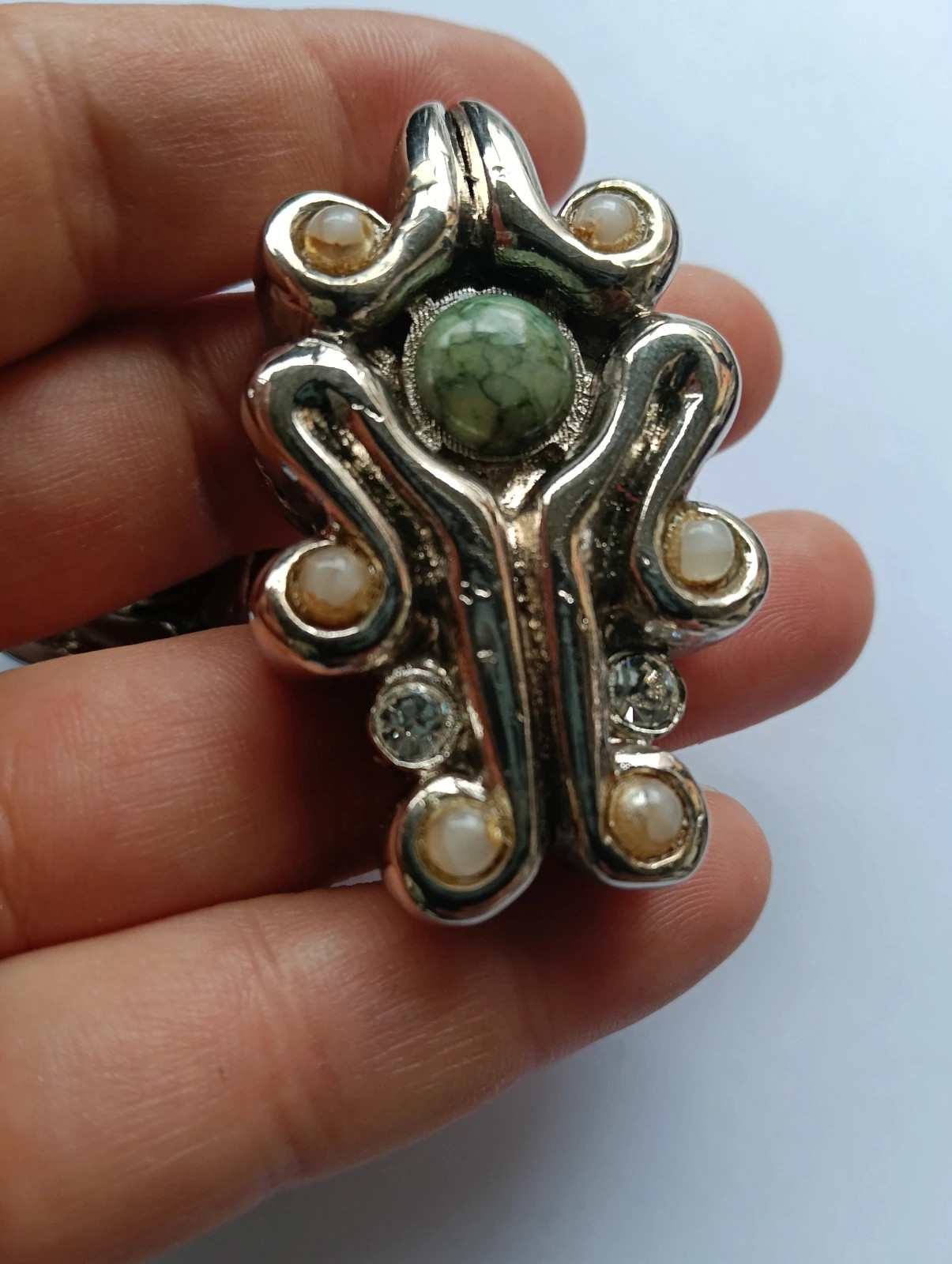 Vintage 80s statement clip on earrings – ArtDeco 2