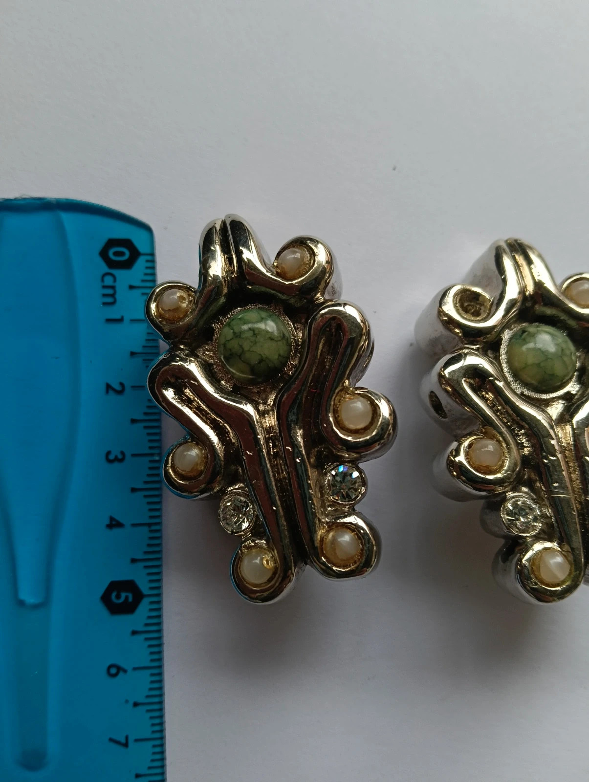 Vintage 80s statement clip on earrings – ArtDeco 4