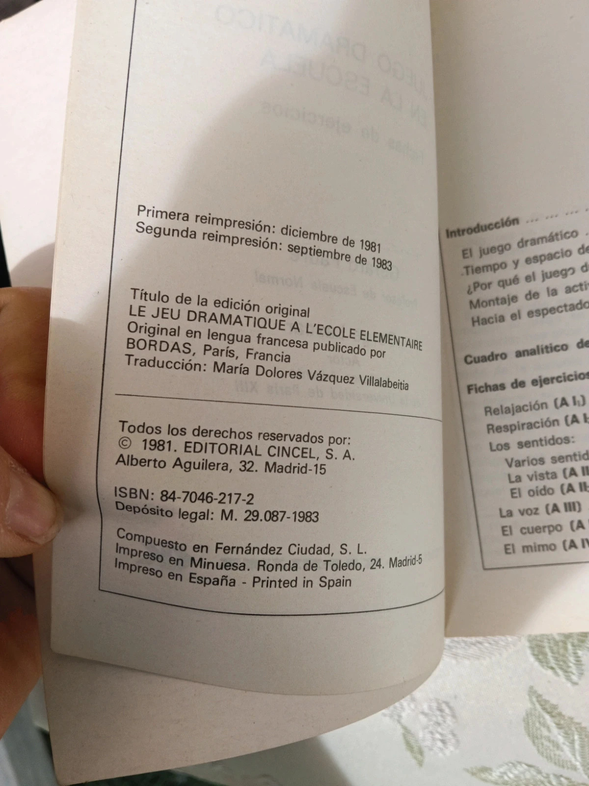 El juego dramático en la escuela y como practicar la dramatización – vintage books 4