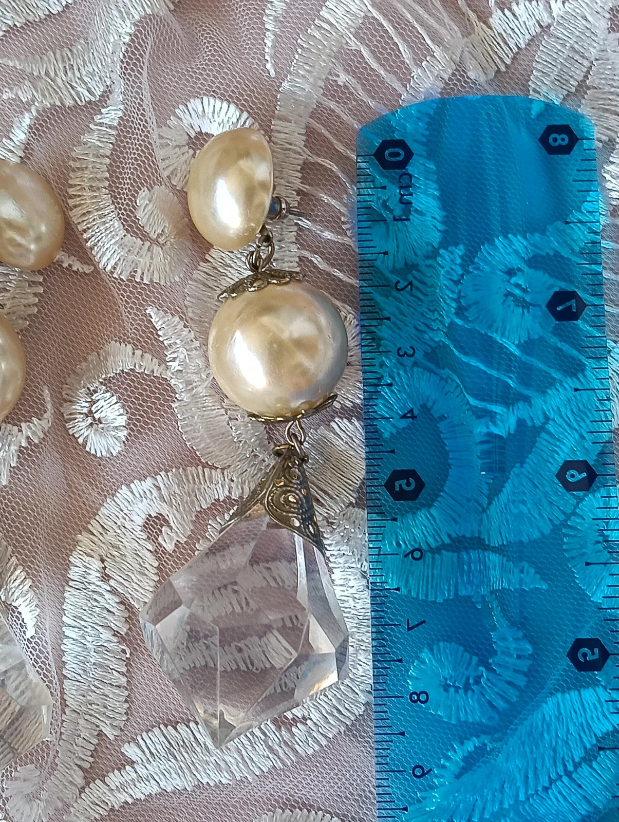 Magnifique Boucles d'oreilles vintage Earrings maxi Pearls – ArtDeco 5