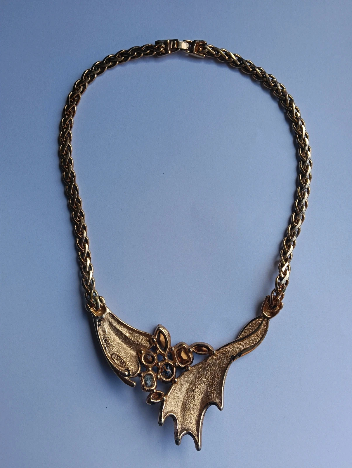 Exquisite vintage Doira gold plated crystal choker necklace – doira 4