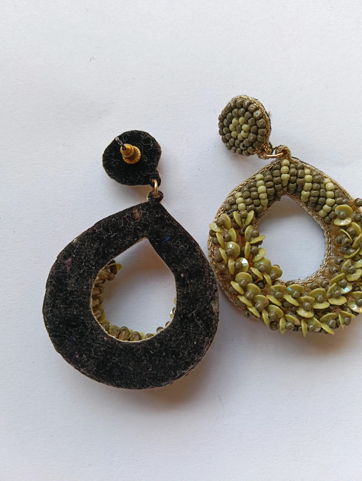 Sequin earrings boucles d'oreilles à paillettes Vintage – Boho Chic 2