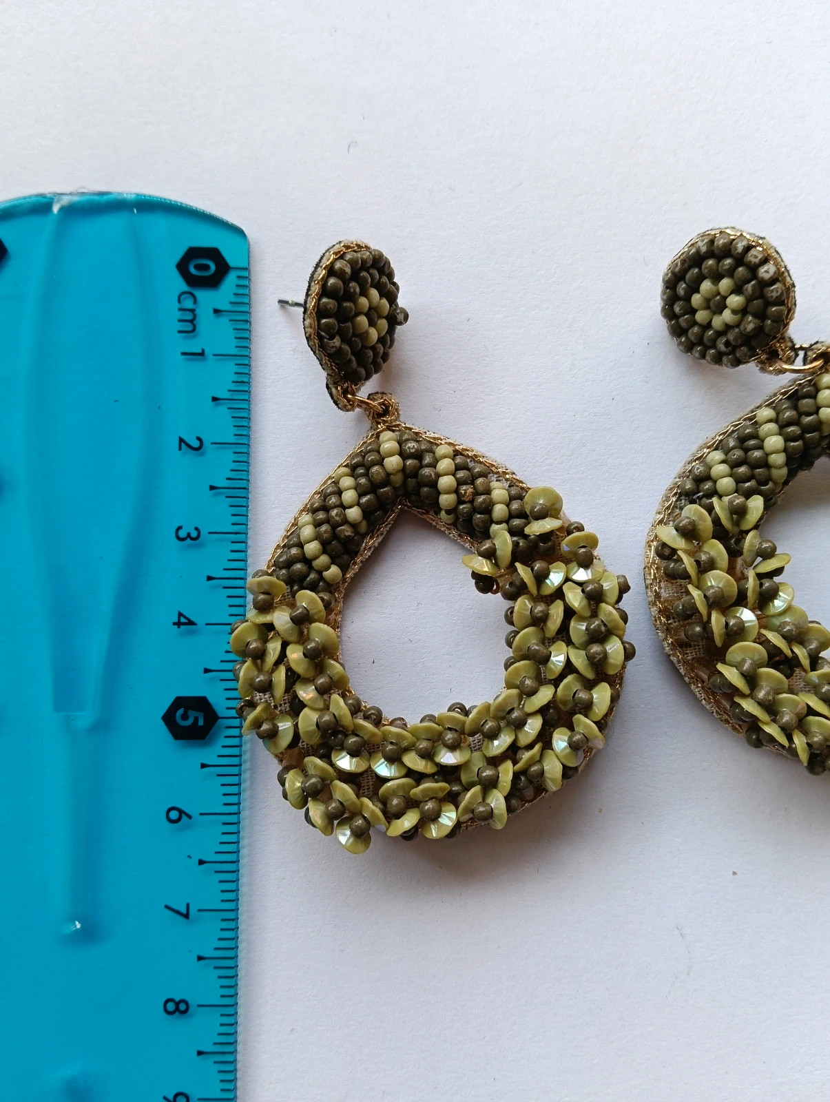 Sequin earrings boucles d'oreilles à paillettes Vintage – Boho Chic 4