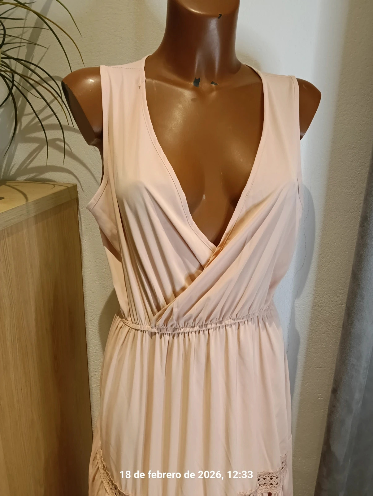 Pink maxi dress summer Boho style – Bohemian – taille XL / 42 / 14 3