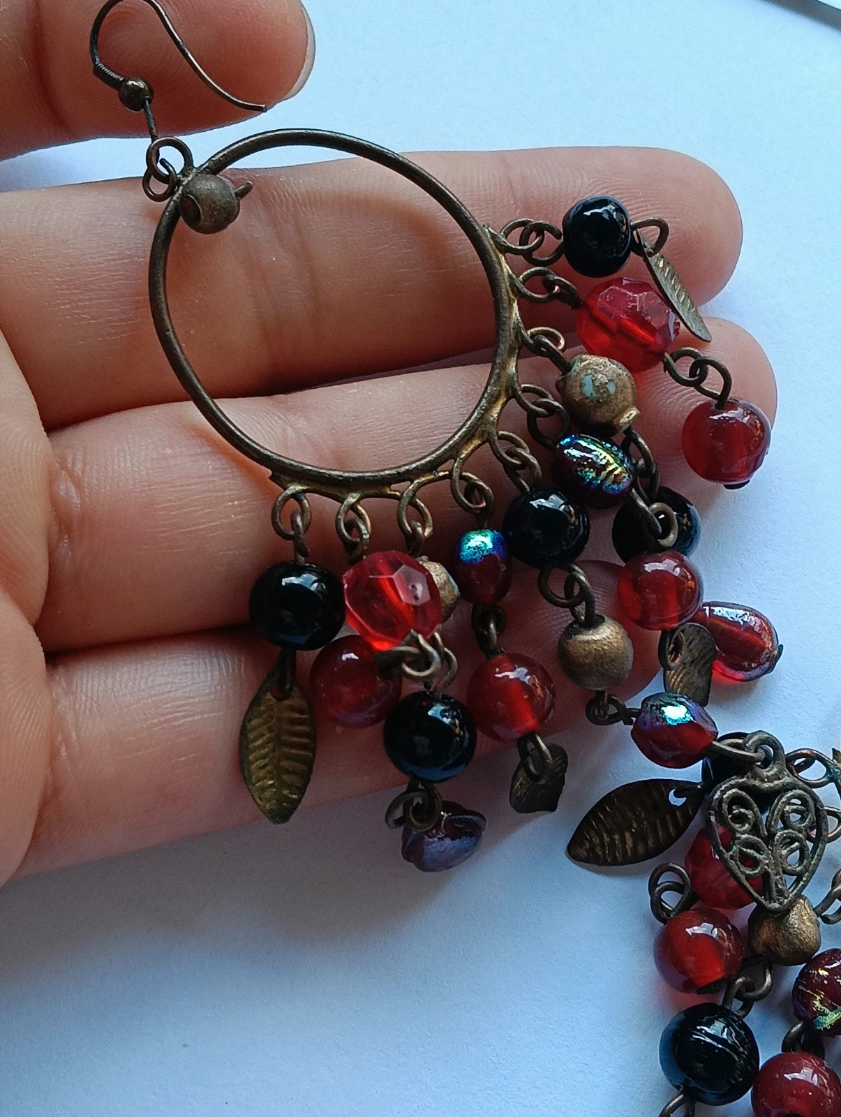 Vintage bohemian earrings Pendientes boho Boucles d'oreilles – Boutique Bohéme 5