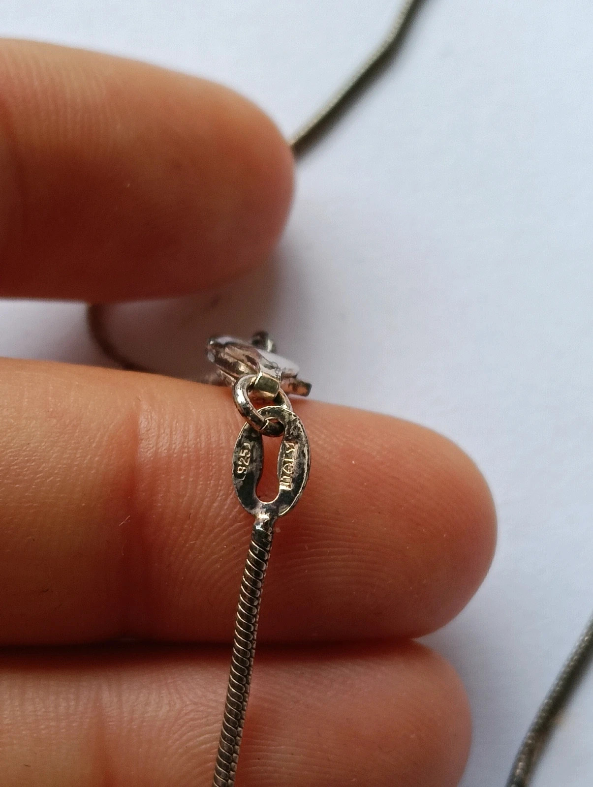 Sterling silver necklace Collar de plata Vintage Collier en argent – Argent 3
