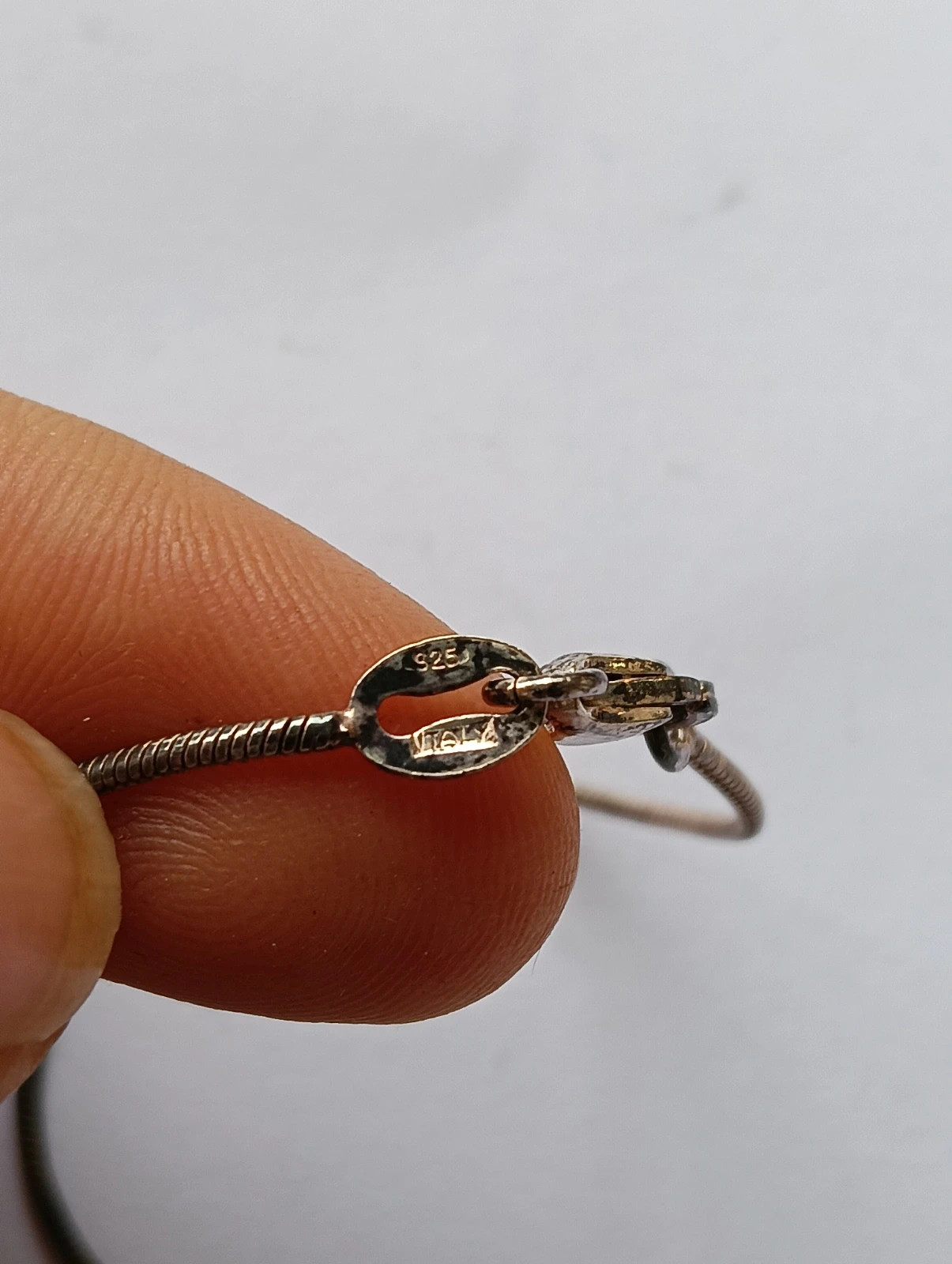 Sterling silver necklace Collar de plata Vintage Collier en argent – Argent 4
