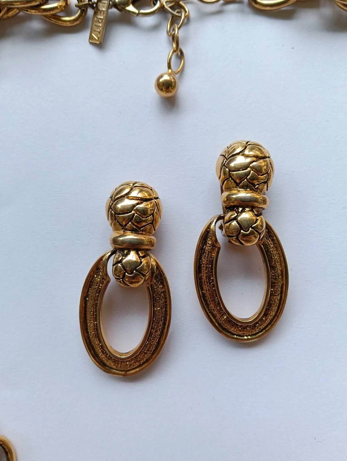 Vintage Leritz set: earrings & necklace gold plated – LERITZ 2