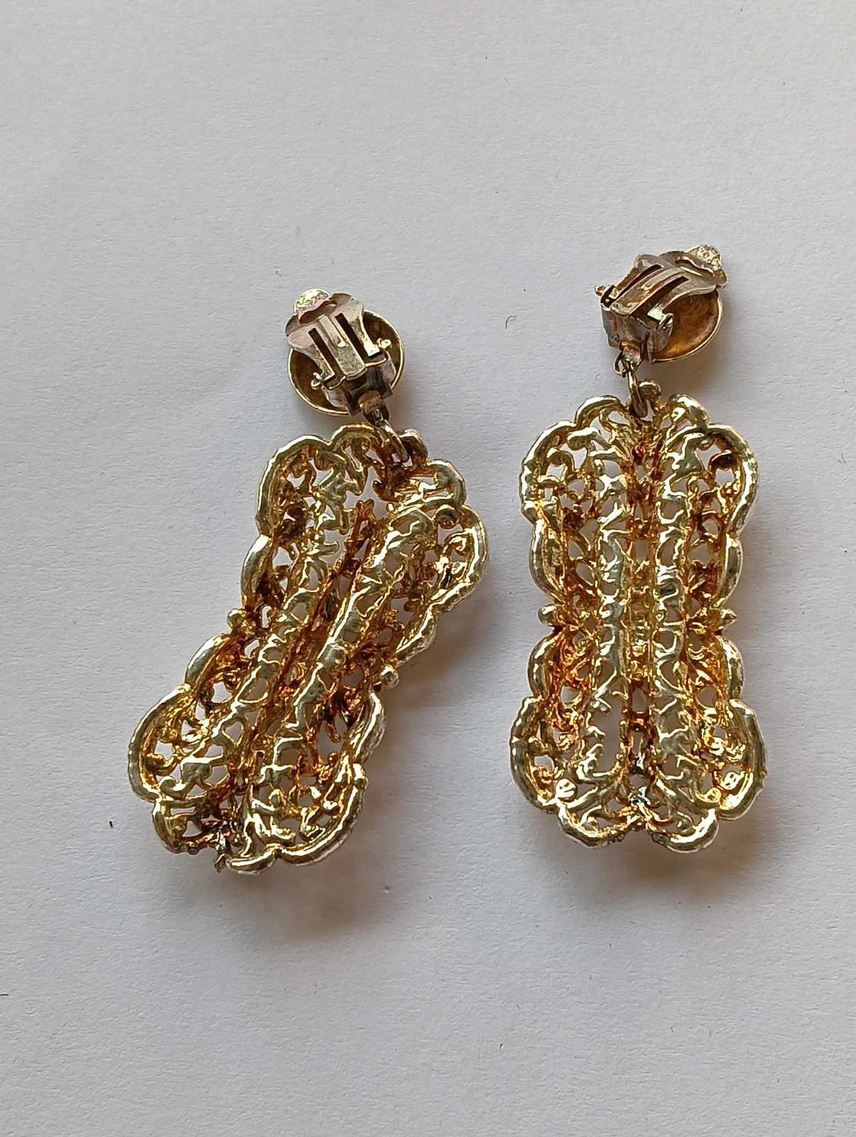 Earrings silver plated Vintage Pendientes con baño de plata Boucles d'oreilles – Vintage Chic 4