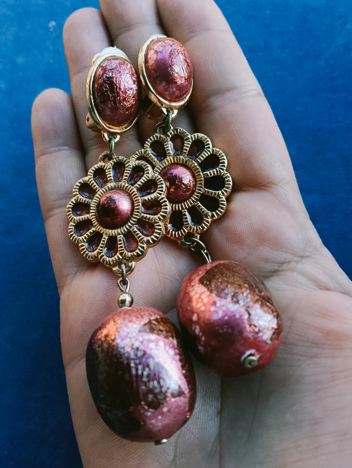 Magnifique Boucles d'oreilles Pendientes maxi espectaculares mob wife