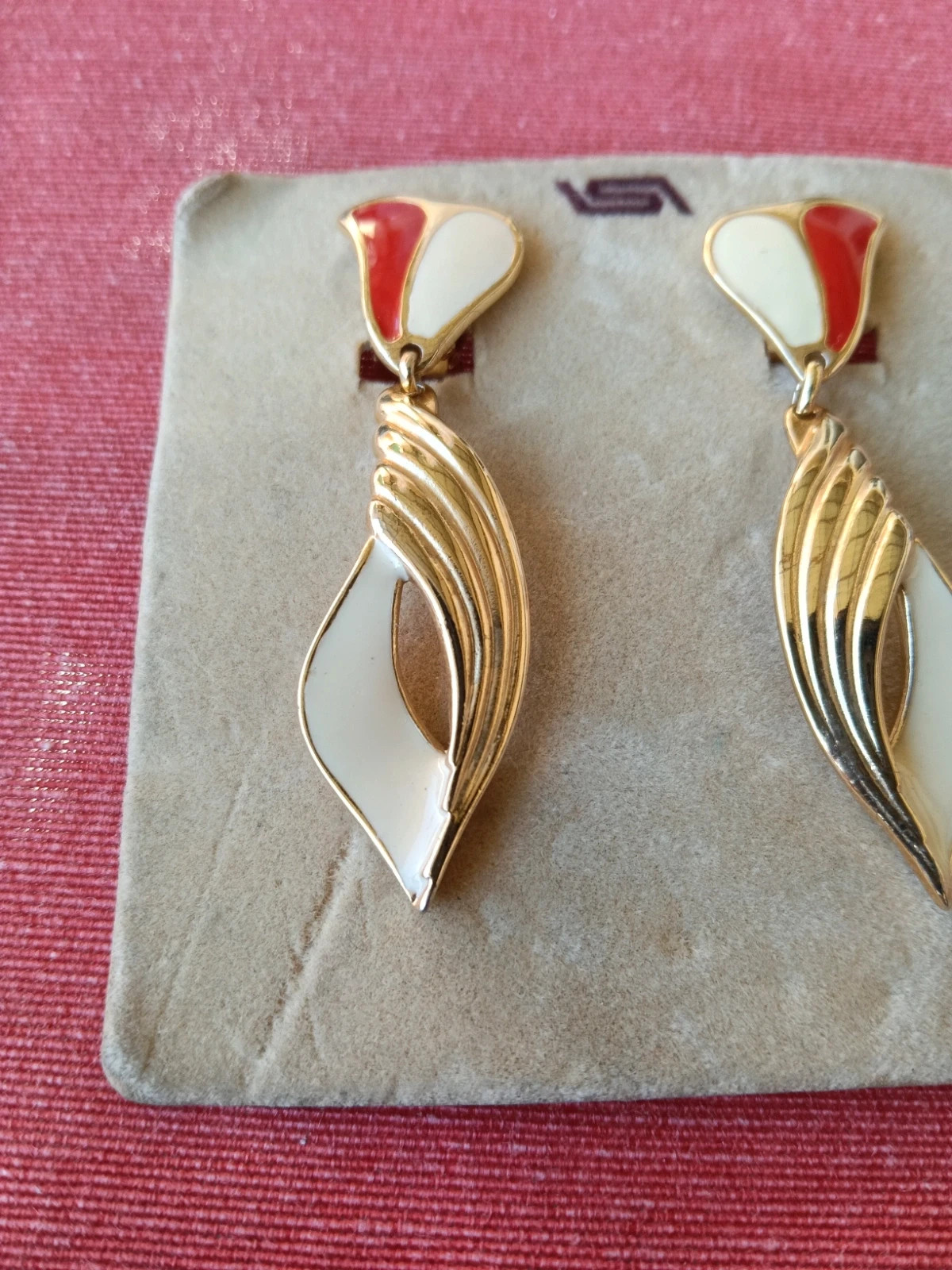 Preciosos pendientes Leritz con embalaje original NOS Boucles d'oreilles Earrings – LERITZ 3