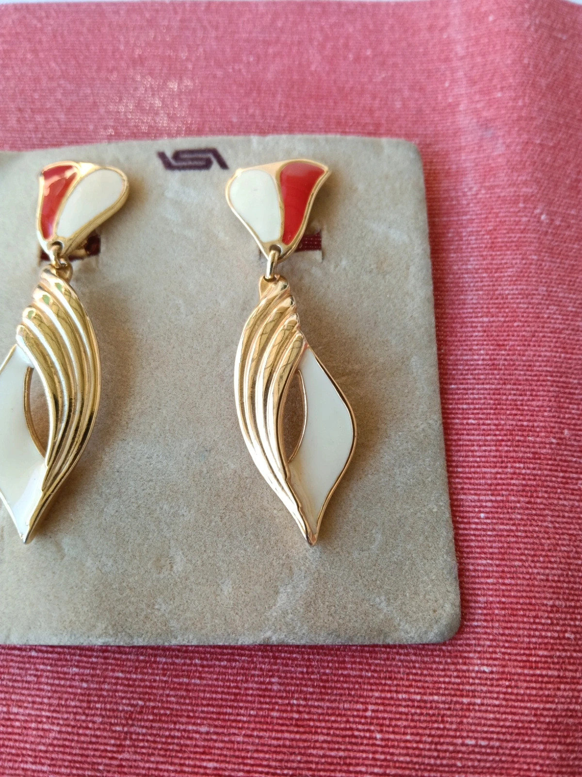 Preciosos pendientes Leritz con embalaje original NOS Boucles d'oreilles Earrings – LERITZ 4