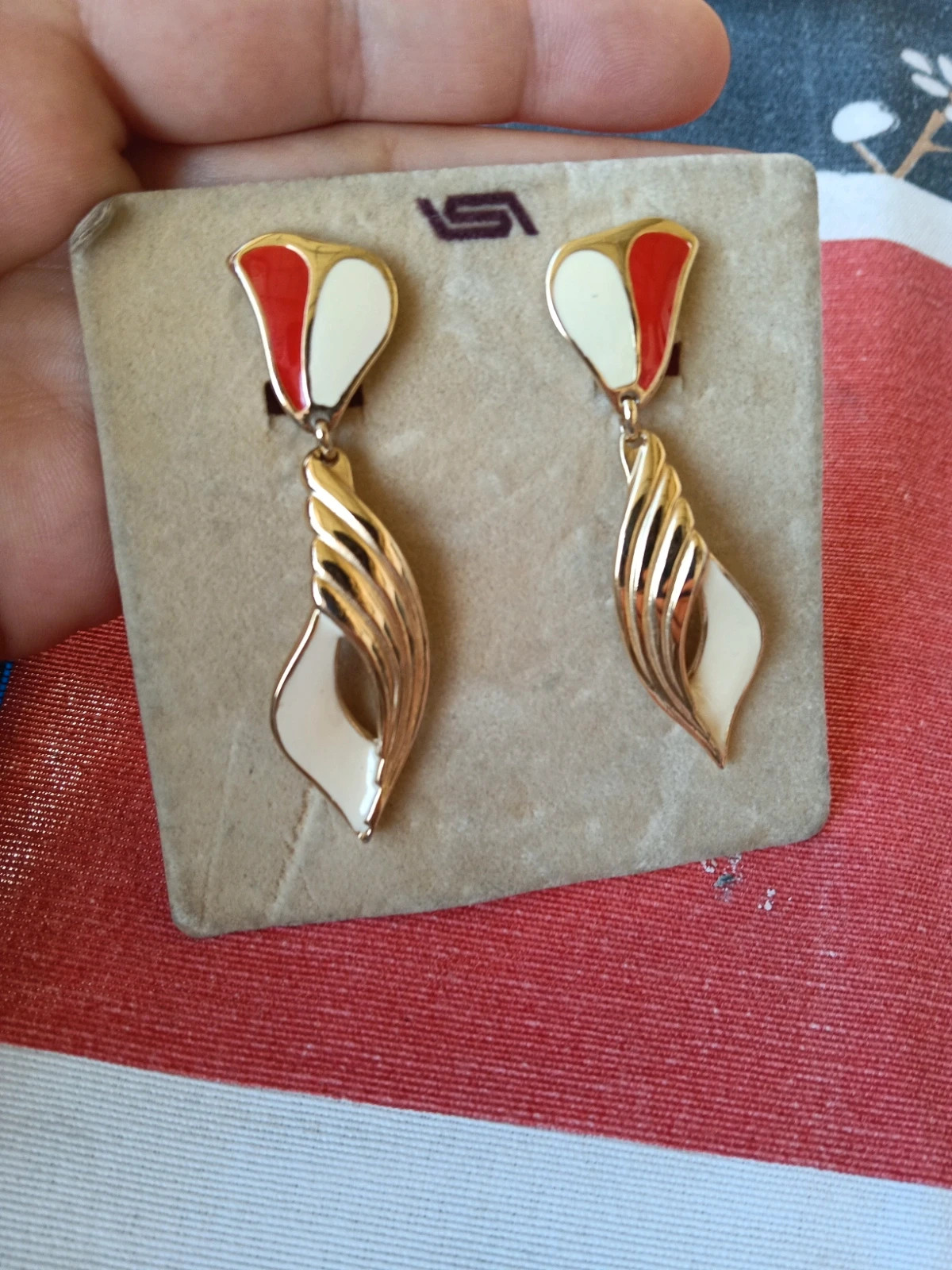 Preciosos pendientes Leritz con embalaje original NOS Boucles d'oreilles Earrings – LERITZ 5