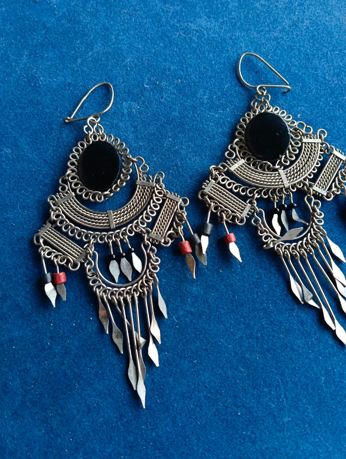 Tibetan silver earrings