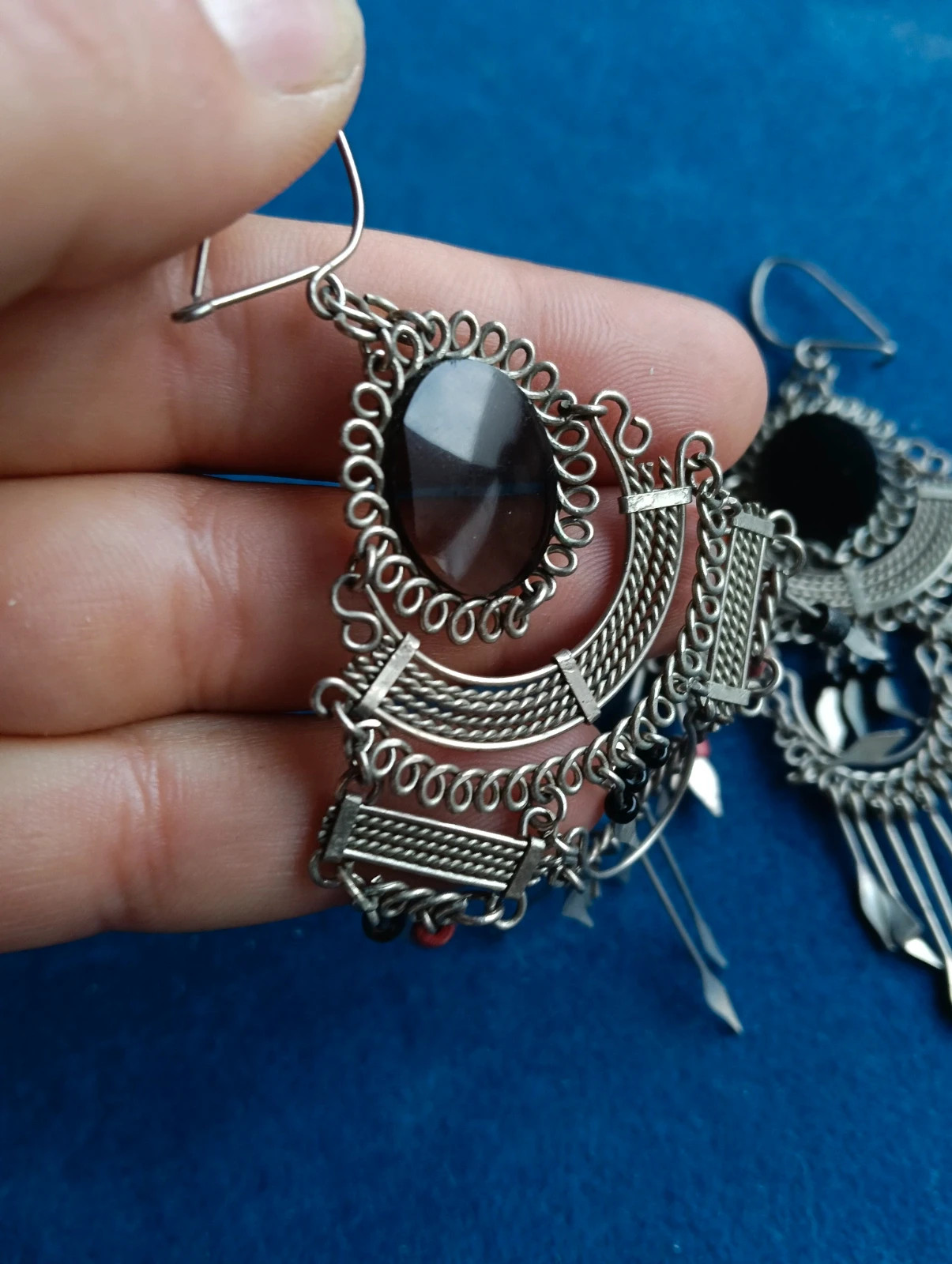 Tibetan silver earrings – Boheme 3