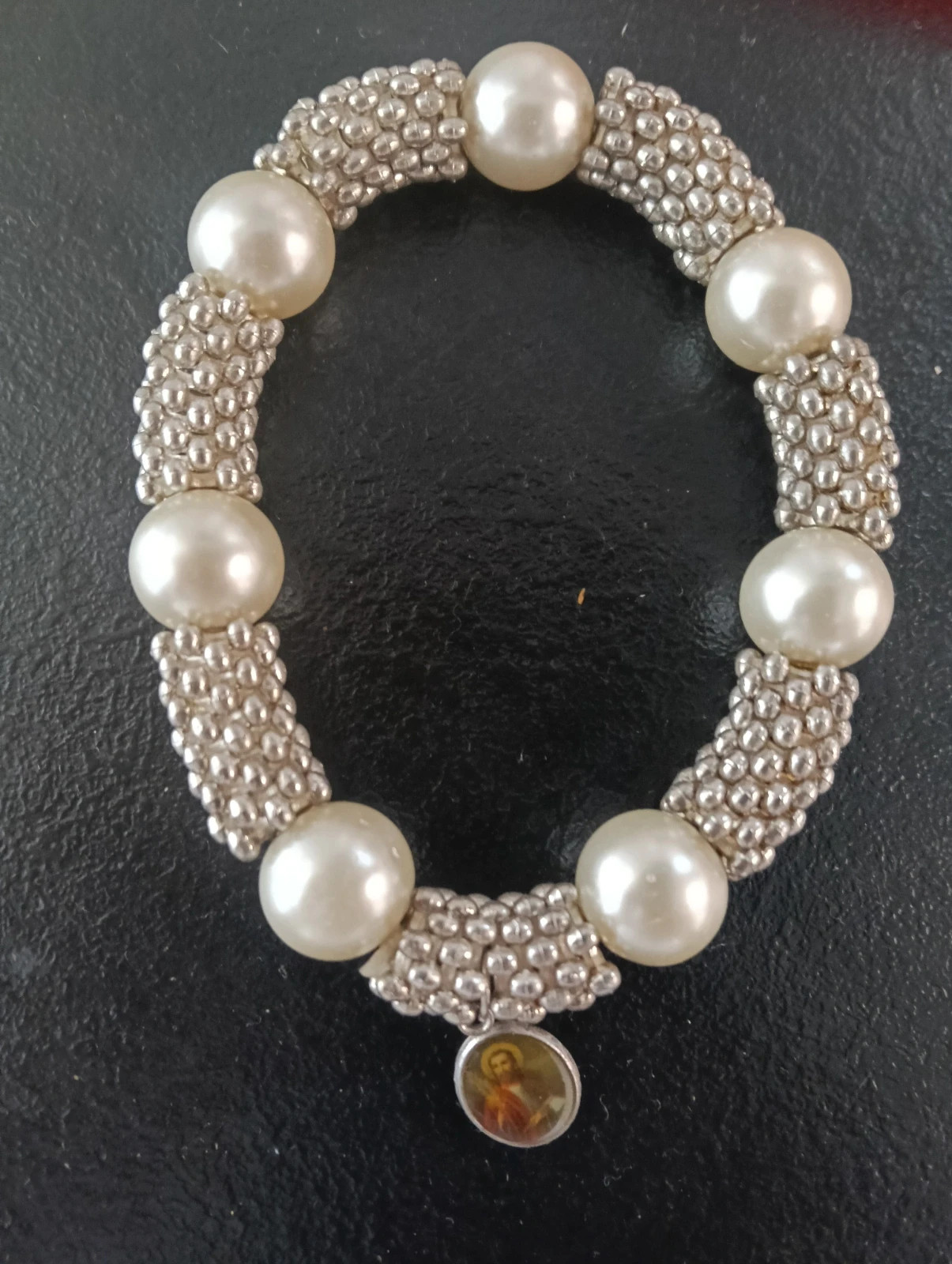 Catholic Rosary bracelet Saint jude medal charm – No Label