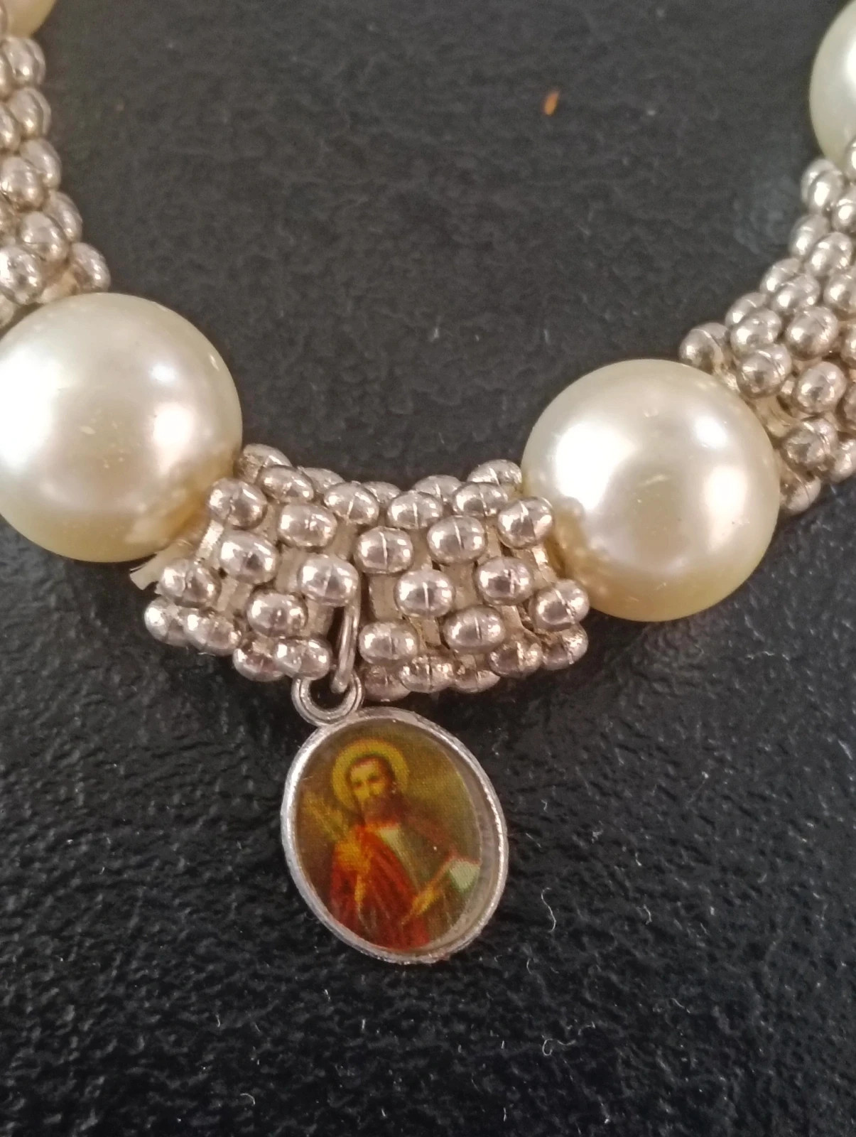 Catholic Rosary bracelet Saint jude medal charm – No Label 3