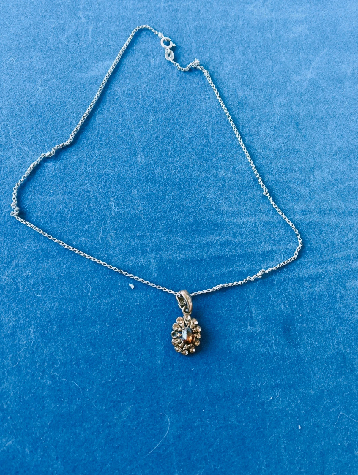 Vintage pendant with sterling silver necklace – Silver 2