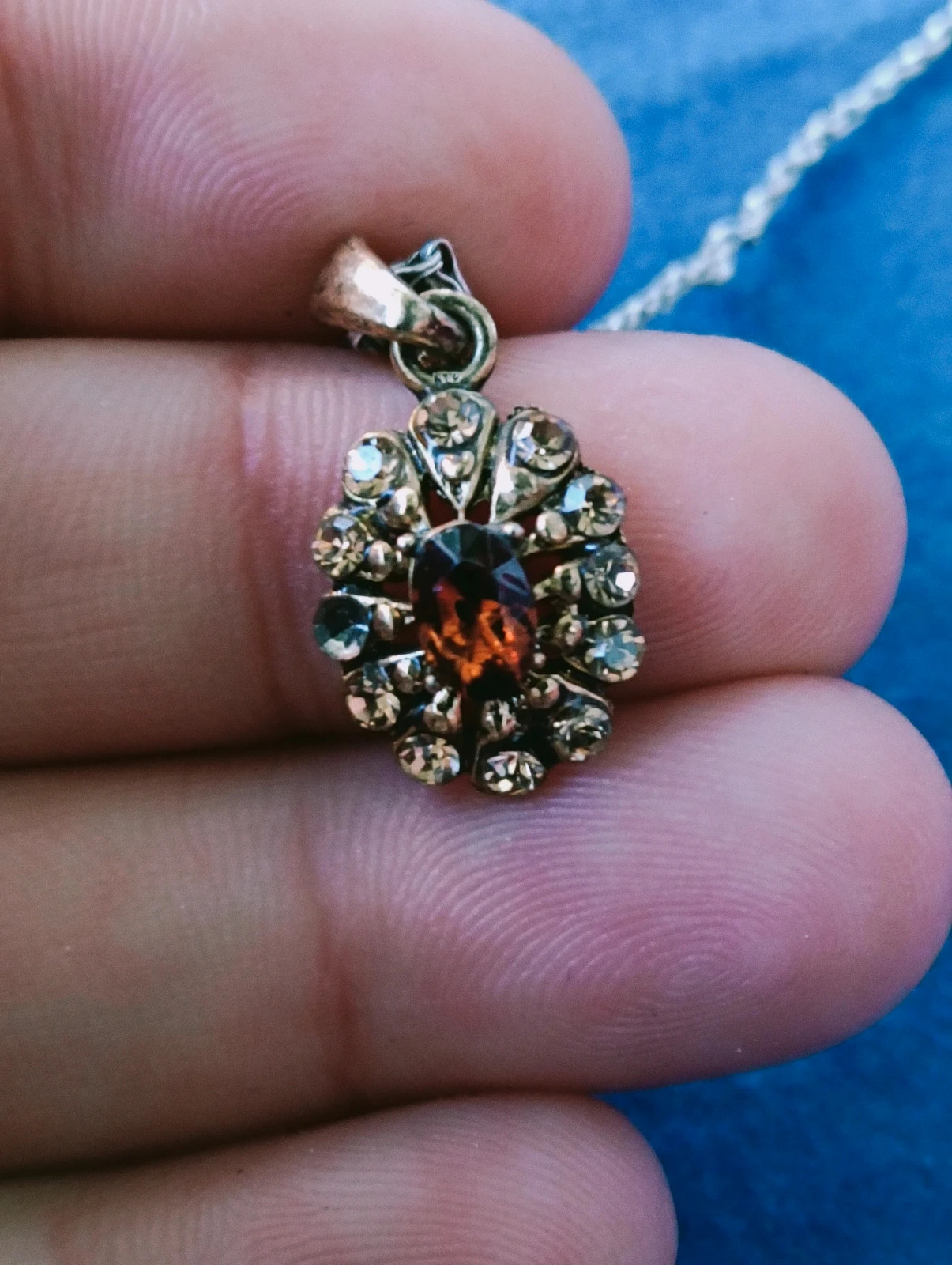 Vintage pendant with sterling silver necklace – Silver 4