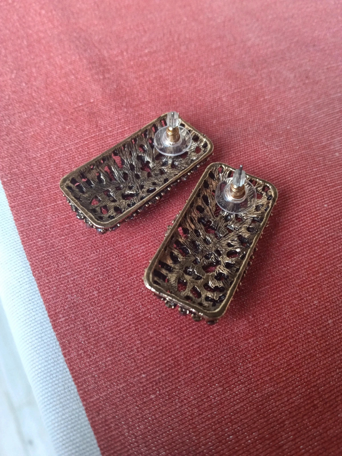 🔥Last price🔥victorian Style marcassite and gunmetal tone earrings – Vintage Chic 3