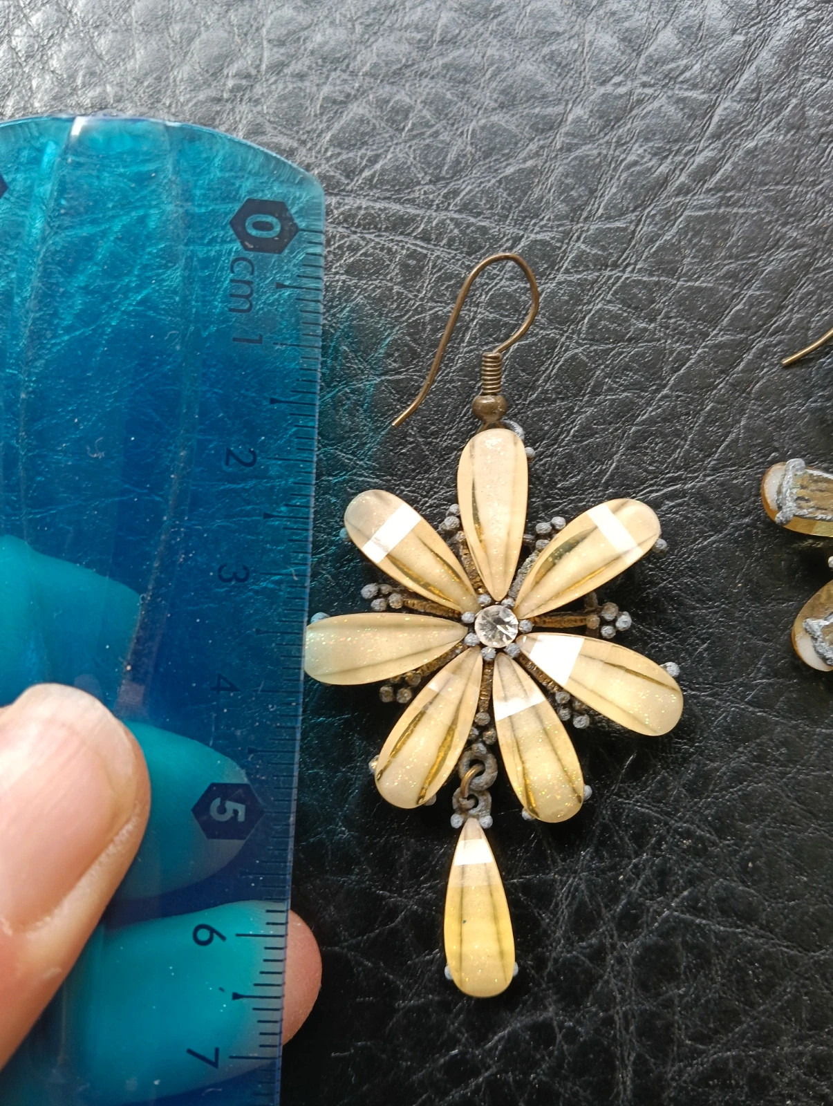 Vintage boho chic daisy drop earrings – Boheme 5