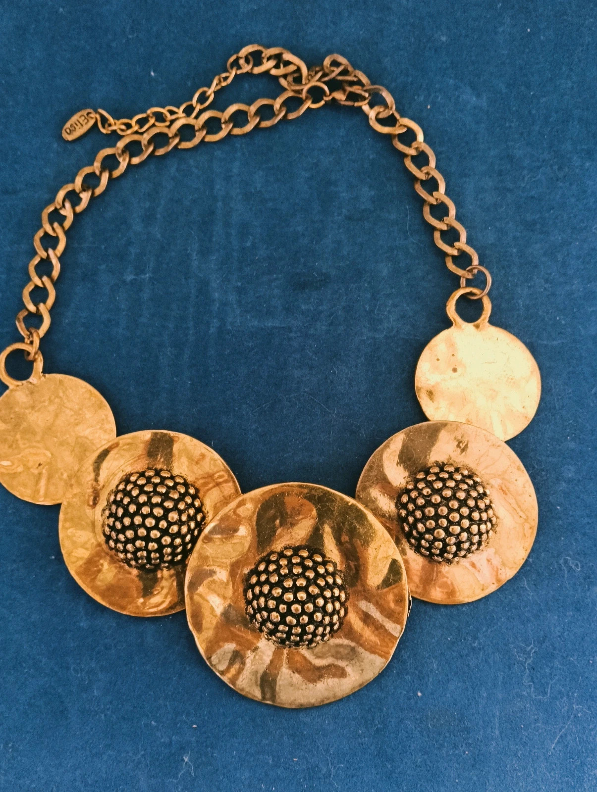 Vintage maxi Gold-tone necklace – Vintage Chic 4