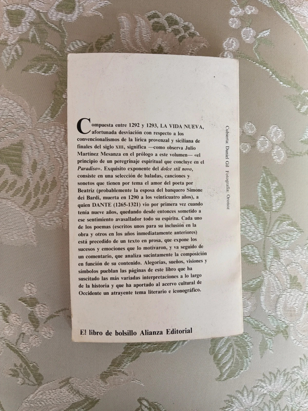 Dante La vida nueva 1986 Alianza editorial – Alianza Editorial 3