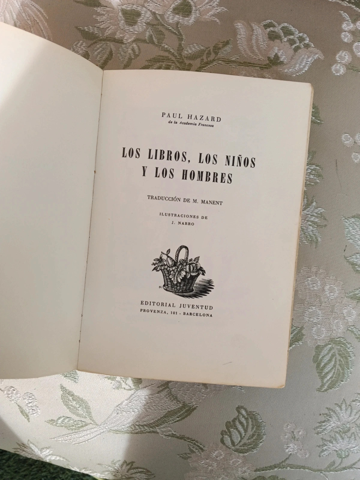 Los libros los niños y los hombres Paul Hazard 1977 – libro antiguo 4