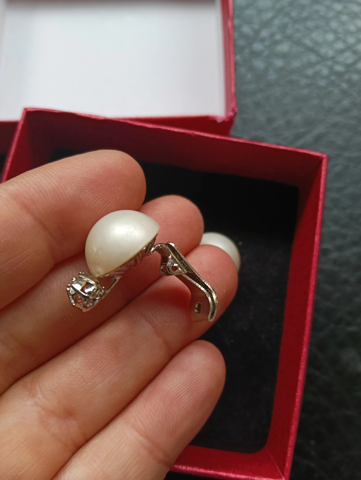 Boucles d'oreilles perles vintage David Grau – Vintage Chic 2