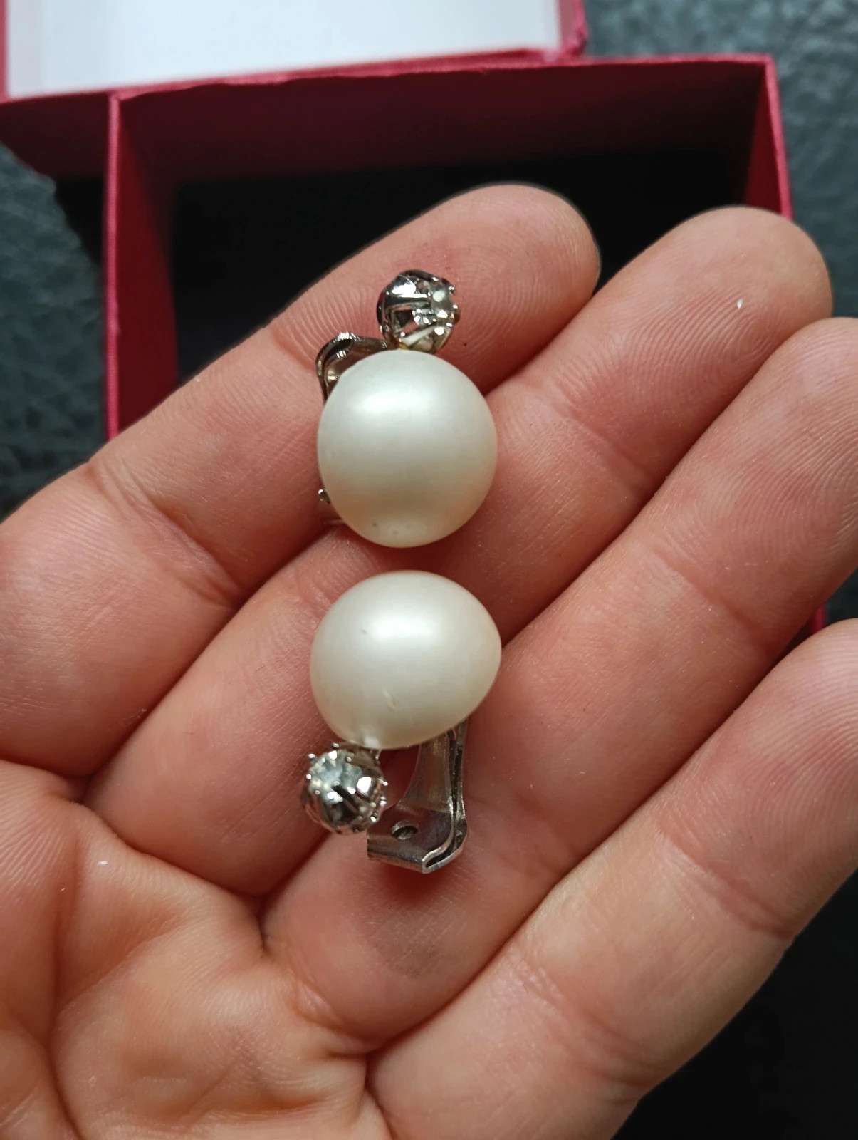 Boucles d'oreilles perles vintage David Grau – Vintage Chic 4