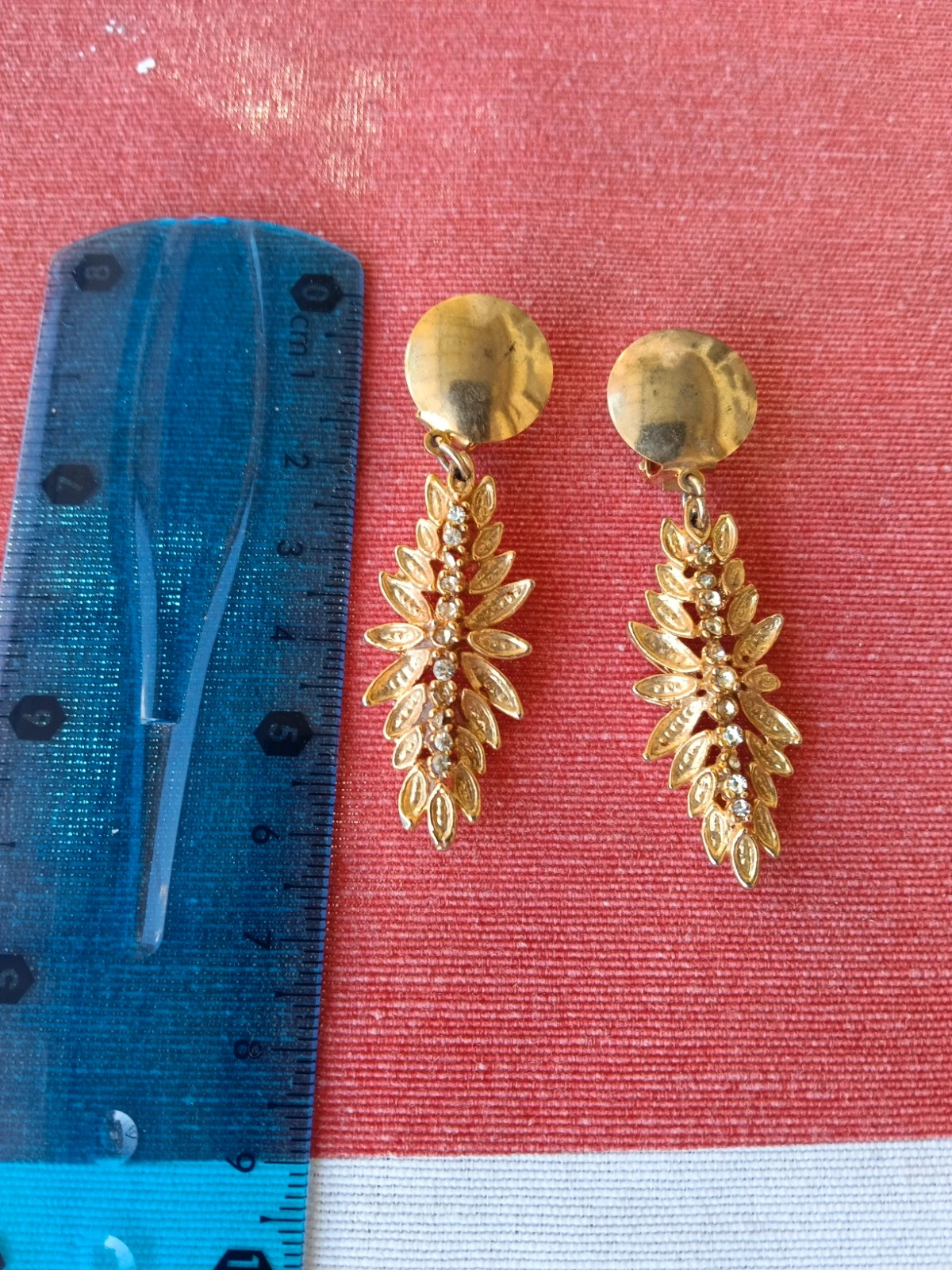 Vintage leaf cluster clip earrings statement antique – Vintage Chic 5