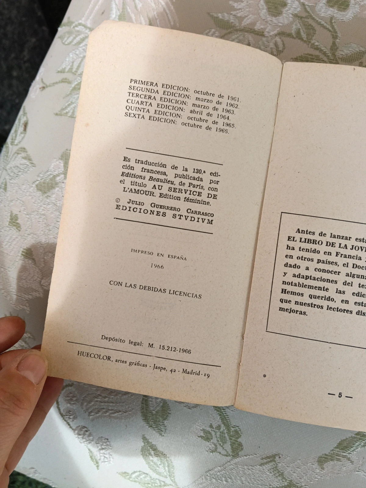 El libro de la Joven Doctor Carnot 1966 – Studium 4