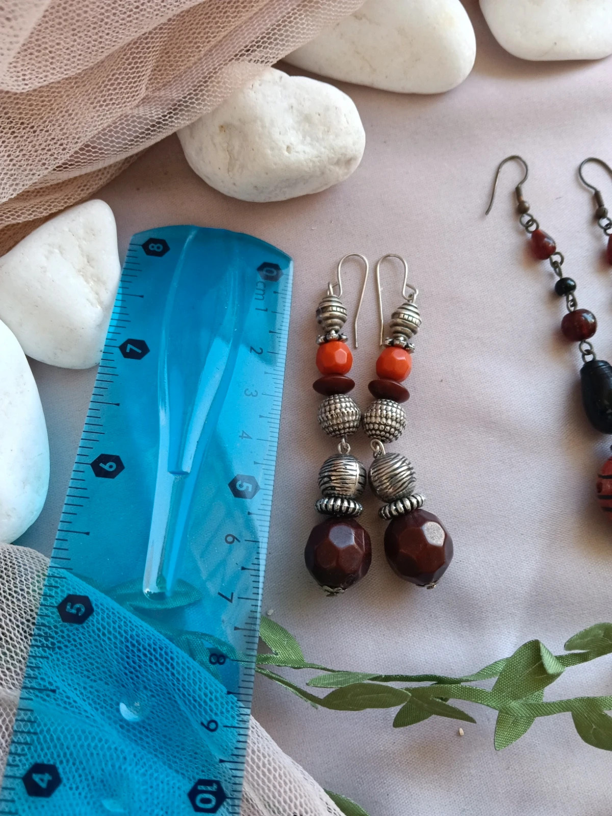 Lot of 3 pairs vintage Bohemian earrings – Boutique Bohéme 4