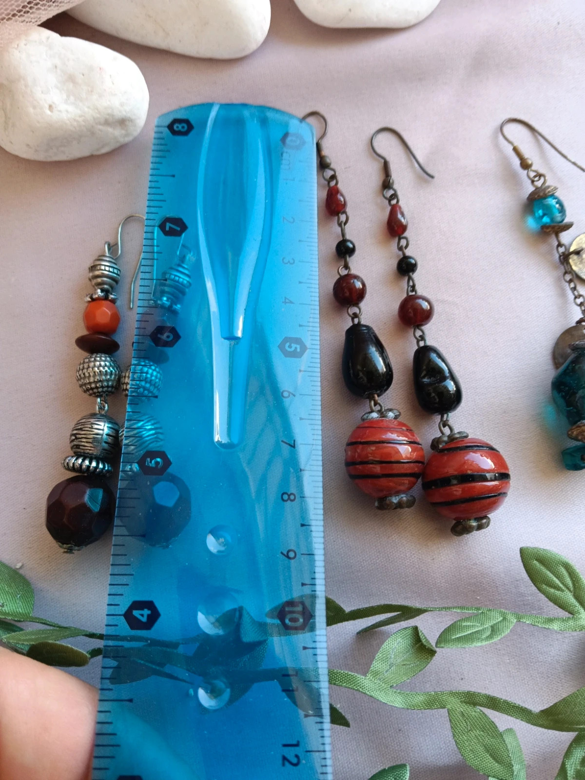 Lot of 3 pairs vintage Bohemian earrings – Boutique Bohéme 5