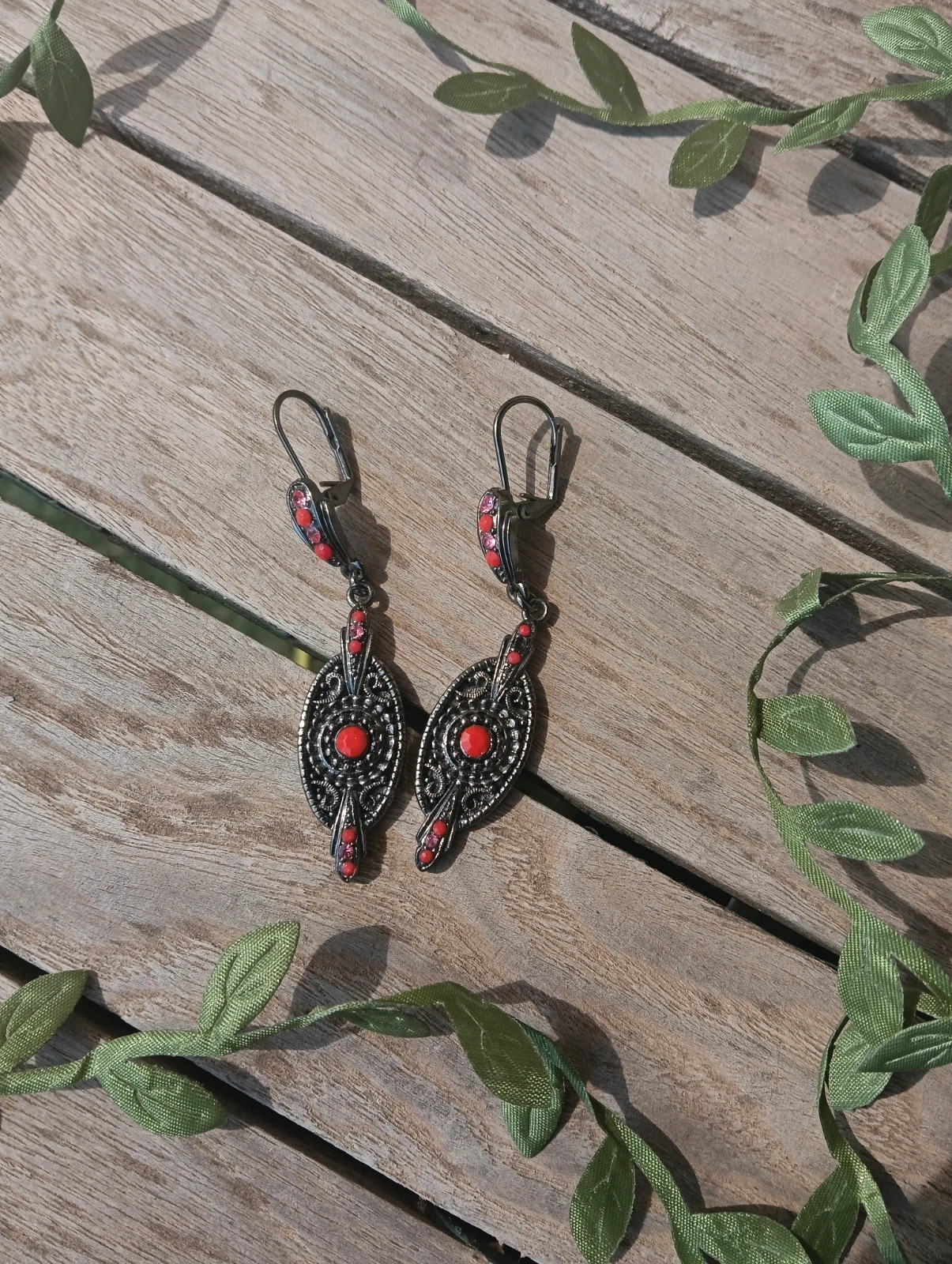 Bohemian earrings leverback nwot – Boutique Bohéme 2