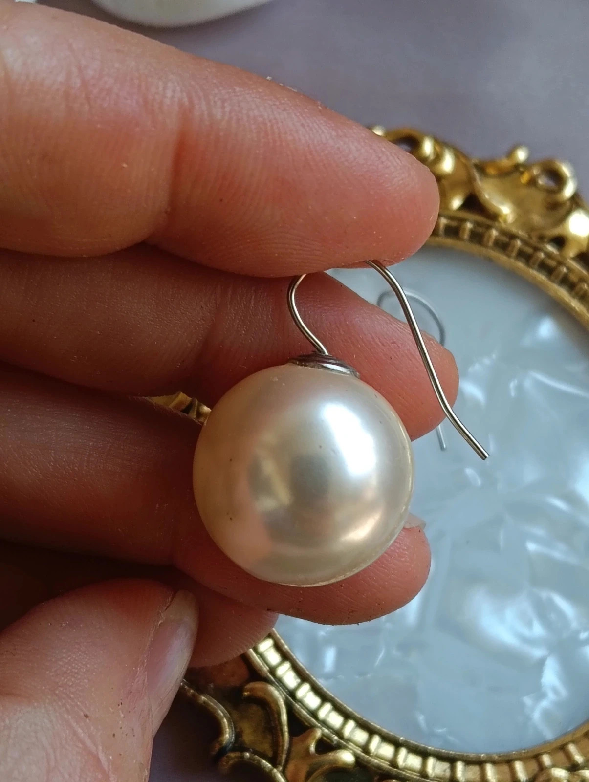 Faux pearl earrings – No Label 2