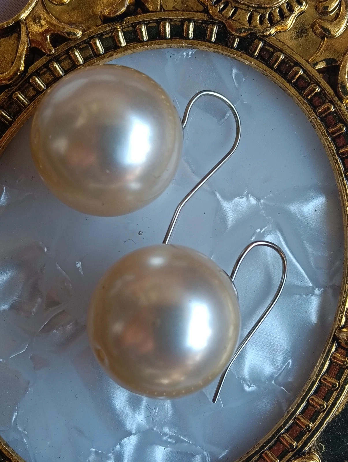 Faux pearl earrings – No Label 4
