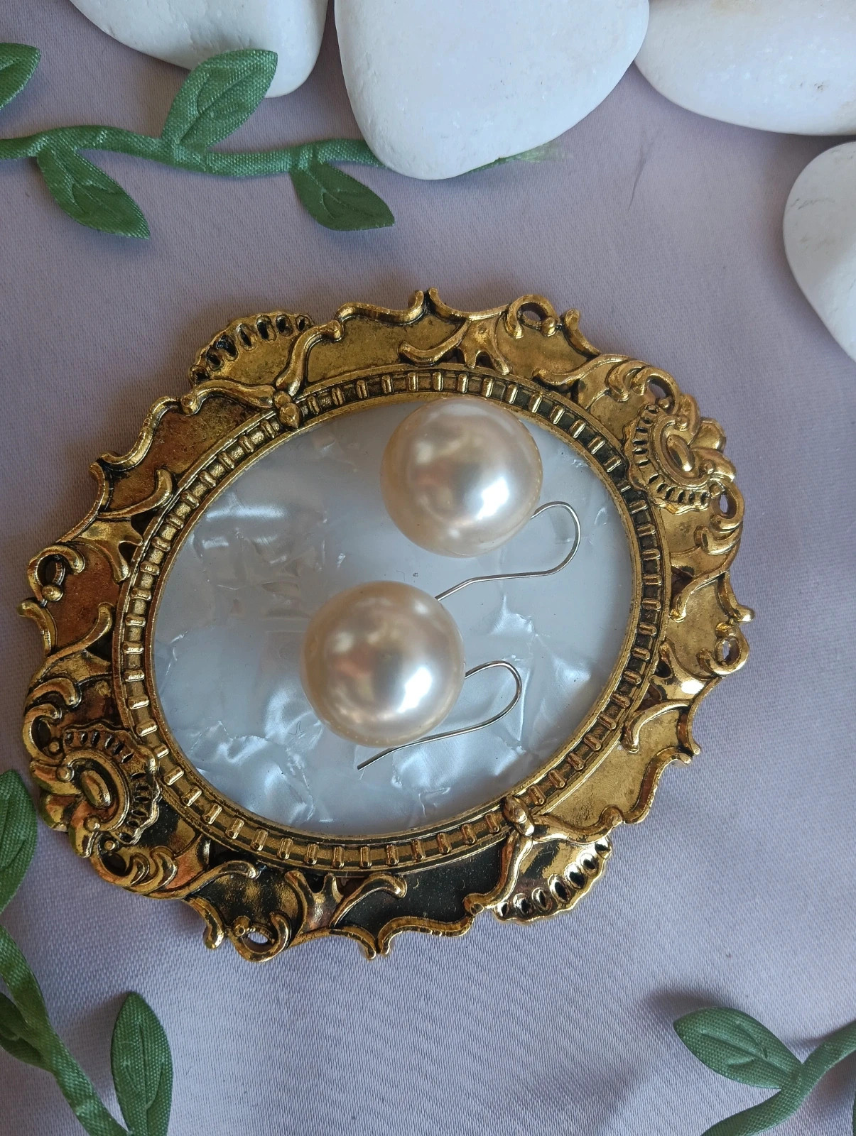 Faux pearl earrings – No Label 5