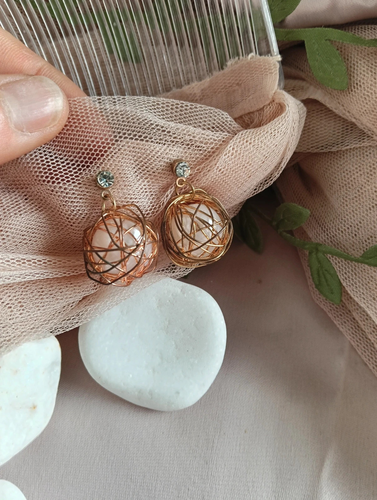 Wire wrapped earrings – Vintage Chic 2