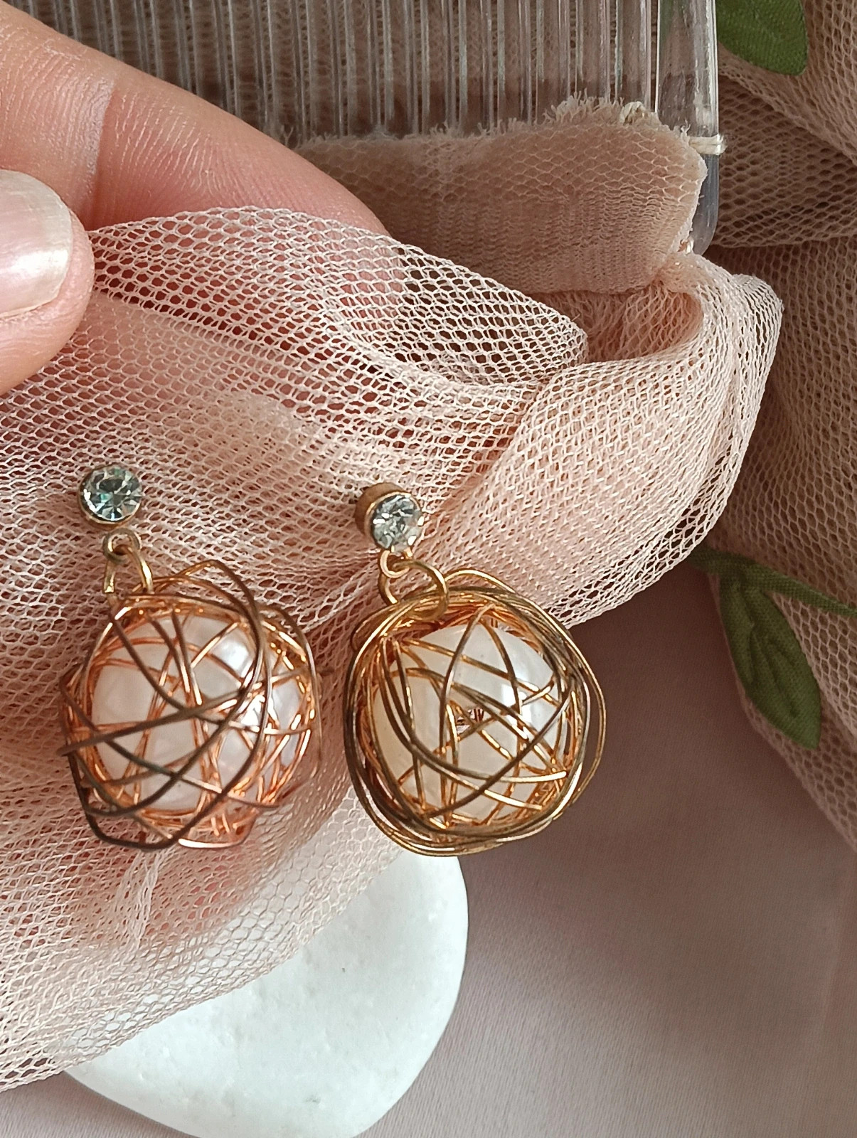 Wire wrapped earrings – Vintage Chic 4