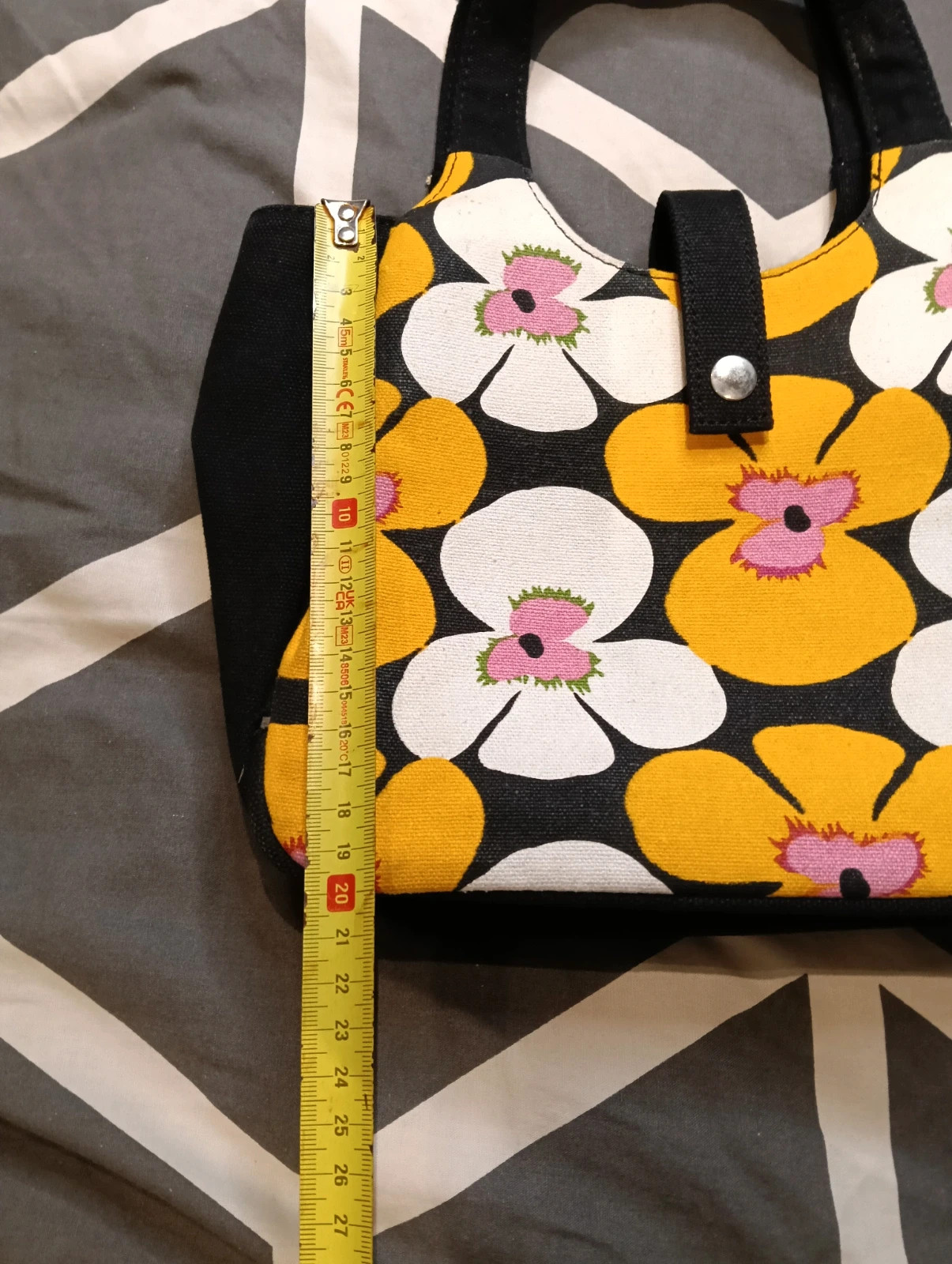 Retro tote bag floral canvas – Vintage Boutique 5