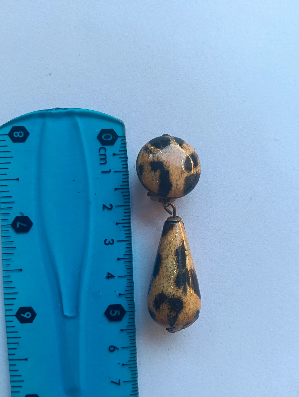 Vintage earrings leopard Boucles d'oreilles Pendientes clip – Vintage Love 5