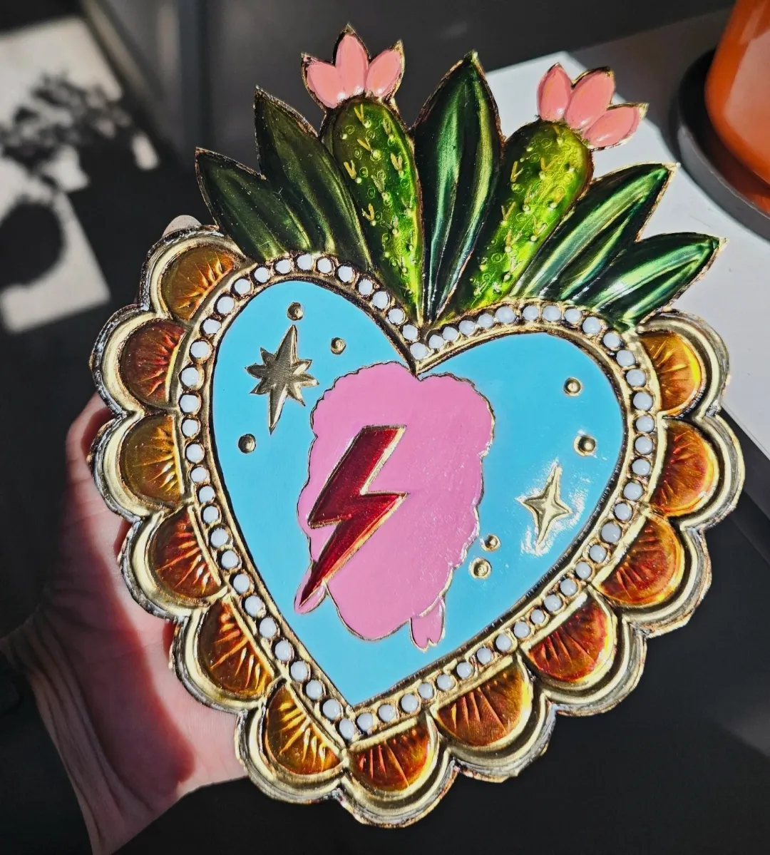 Milagrito Mexicano Ex Voto Bowie – La corona de Elvis 4